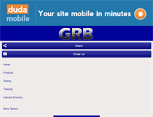 Tablet Screenshot of grbwelding.com